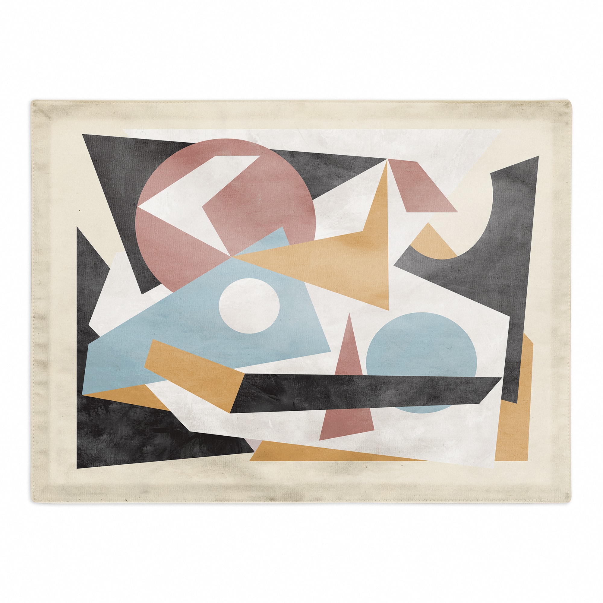 Shapes Stacked Colors 18" x 14" Cotton Twill Placemat